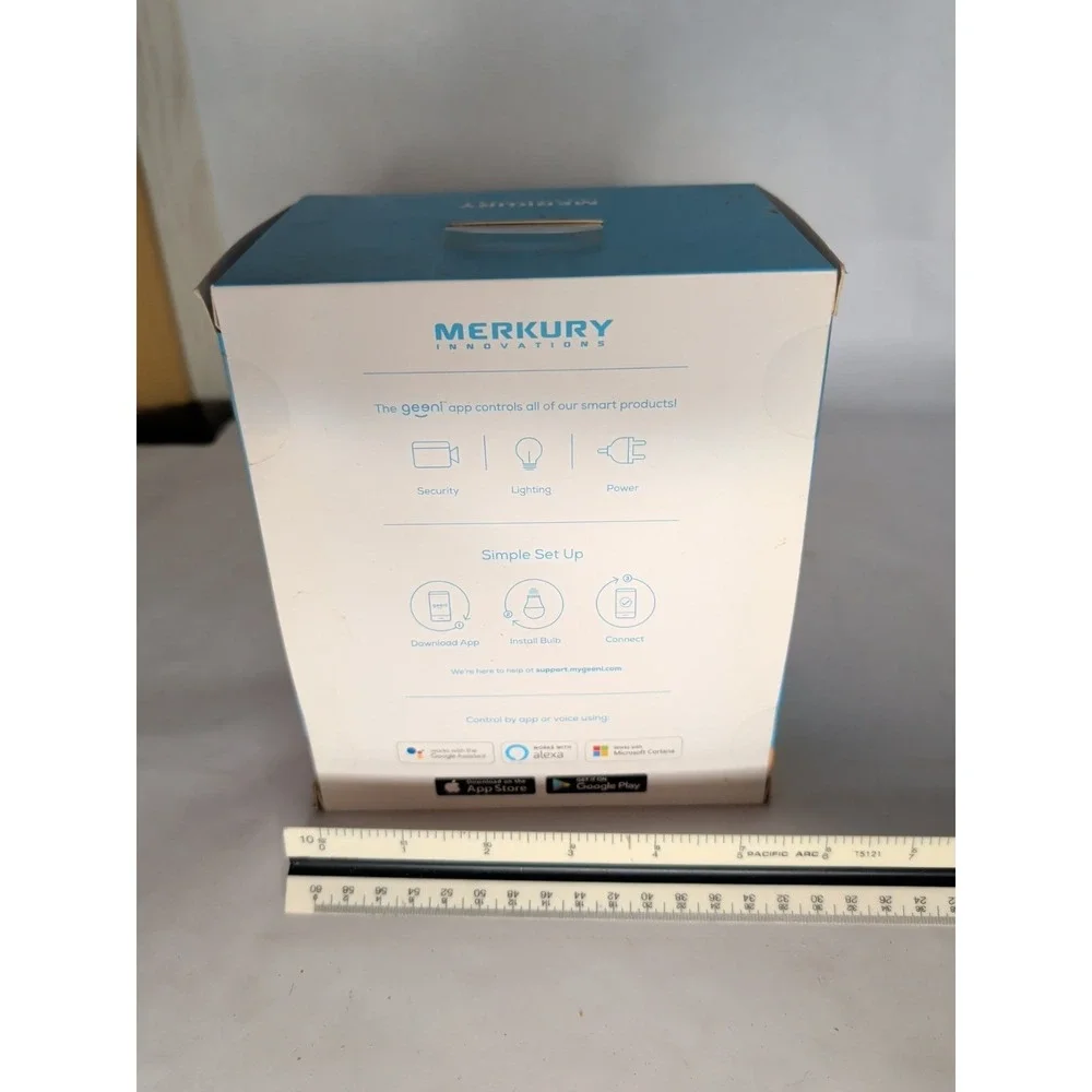 2 Pack MERKURY INNOVATIONS Smart Wi-Fi LED Bulbs Color + White NEW